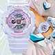 CASIO 卡西歐 BABY-G 未來風 夢幻偏光色彩 Y型構造雙顯錶-珠光藍 BA-110FH-2A product thumbnail 1