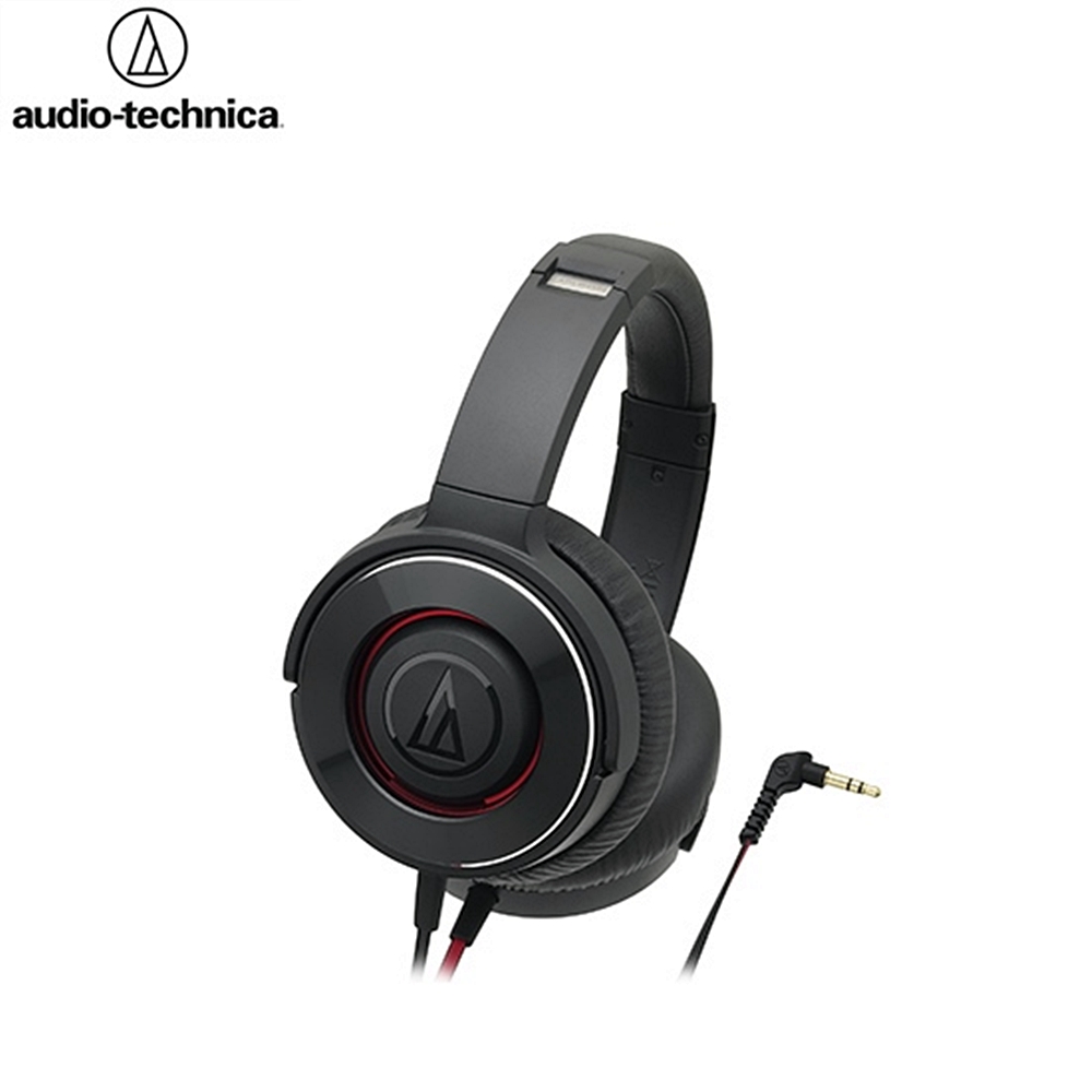 日本鐵三角Audio-Technica密閉型SOLID BASS耳罩式耳機ATH-WS550(折成平面設計/雙邊出線/φ53mm驅動單元)