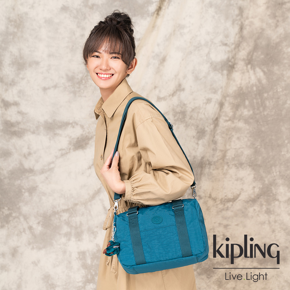 Kipling 遼闊海峽藍手提側背包-CASKA