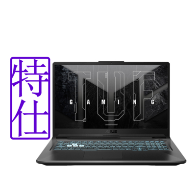 ASUS FA706NF 17.3吋電競筆電 (R5-7535HS/RTX 2050/16G*2/512G+1T/石墨黑/TUF Gaming A17)