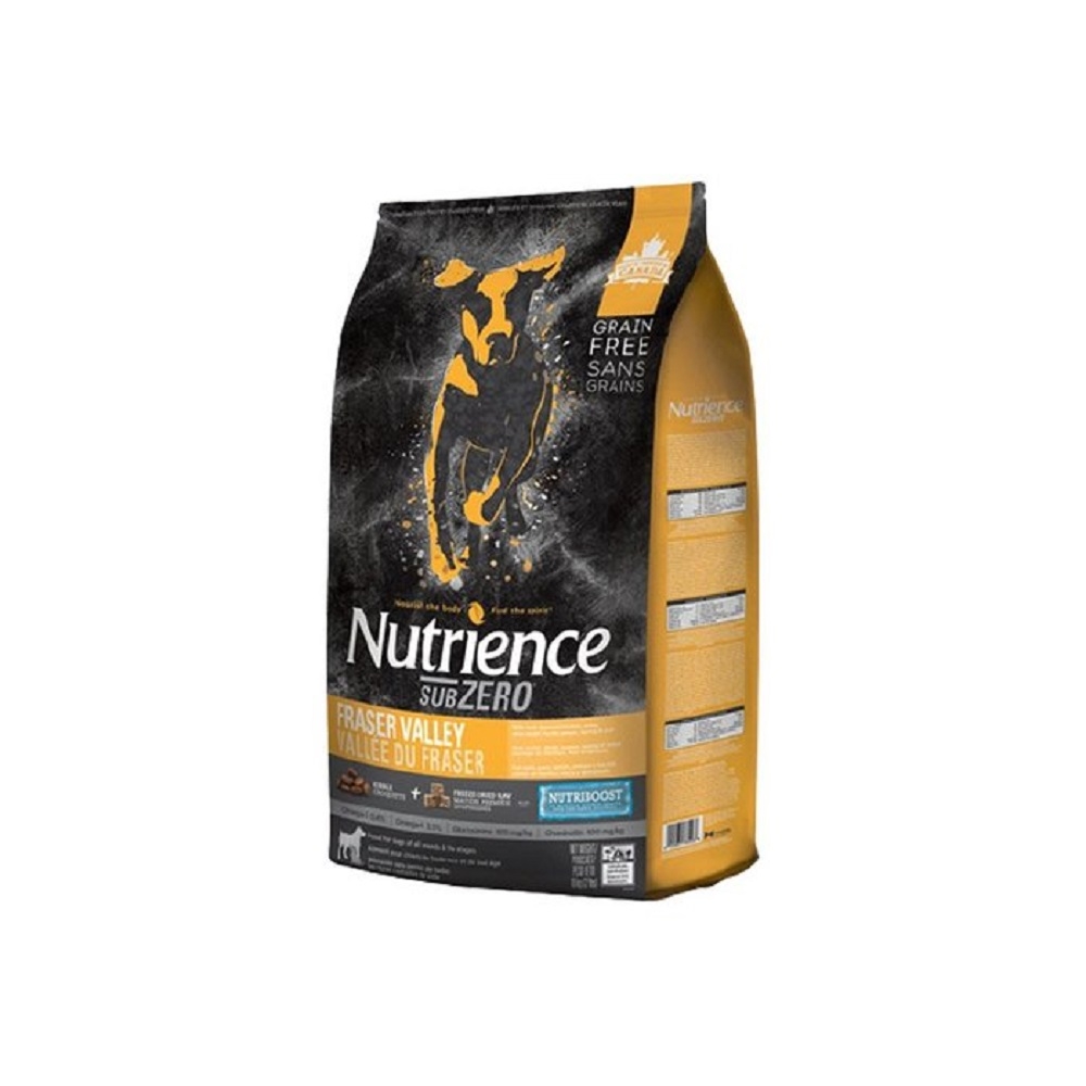 Nutrience紐崔斯SUBZERO頂級無穀犬+凍乾(火雞肉+雞肉+鮭魚) 10kg(22lbs) (NT-S6203)(購買第二件贈送寵物零食x1包)