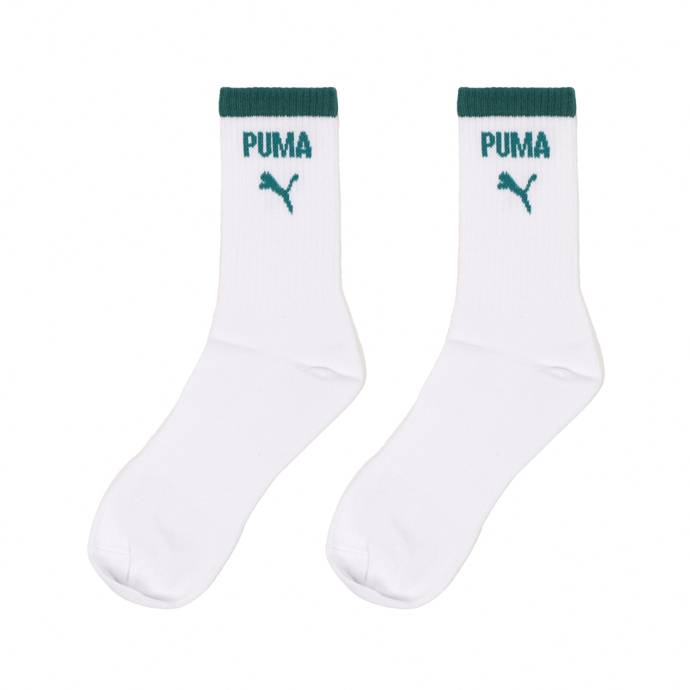 Puma 長襪 Fashion 白 綠 中筒襪 休閒襪 襪子 單雙入 BB144505