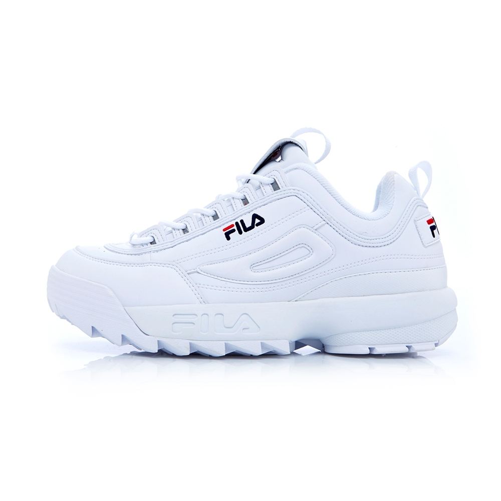 FILA DISRUPTOR中性運動鞋(鋸齒鞋)白 4-C608T-125