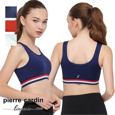 【pierre cardin 皮爾卡登女性內衣】活力無鋼圈運動內衣-紅