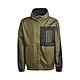 adidas 外套 WND Primeblue Jacket 男款 愛迪達 三線 連帽外套 防風 內刷毛 綠 黑 GT3744 product thumbnail 1