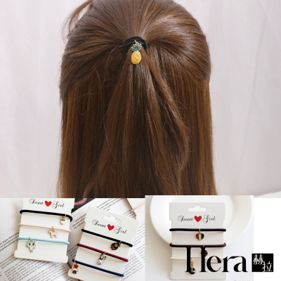 【HERA赫拉】金屬琺瑯氣質風髮圈/髮束-三件組