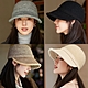 seoul show首爾秀 挺版雙層針織鴨舌帽加厚保暖毛線棒球帽 product thumbnail 2