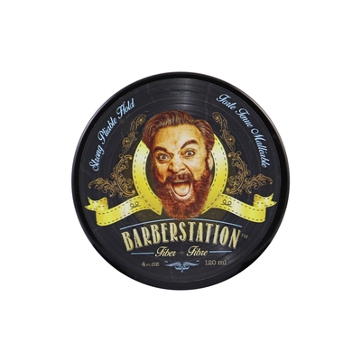 BARBERSTATION巴博士 硬漢髮纖(藍)120ml