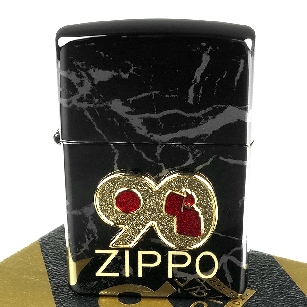 ZIPPO 美系~90週年紀念款-大理石紋照片成像加工打火機