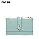 FOSSIL Lainie 含零錢匣扣帶短夾-土耳其藍色 SWL2061480 product thumbnail 1