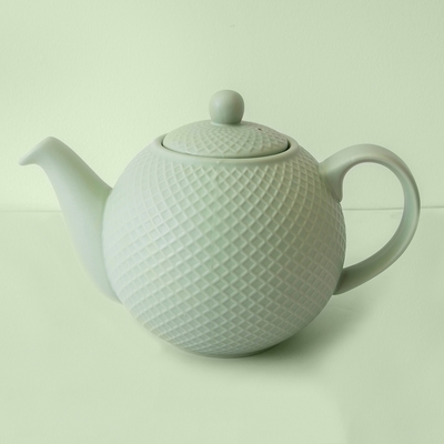 《London Pottery》Globe陶製茶壺(格紋綠900ml)
