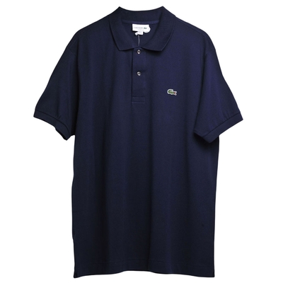 LACOSTE 品牌經典鱷魚LOGO 男POLO衫(深藍)