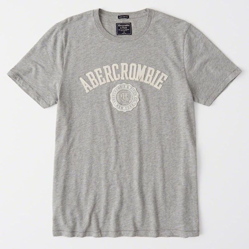 AF a&f Abercrombie & Fitch 短袖 T恤 灰 0970