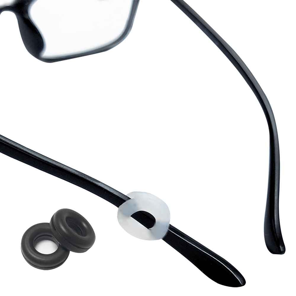 眼鏡 透明面罩 護目鏡 舒適圈眼鏡防滑套 眼鏡止滑墊 眼鏡腳套 止滑腳套 耳勾(四對8入)