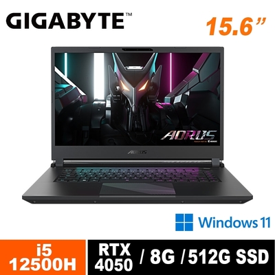 技嘉 AORUS 15 9MF-E2TW383SH 15.6吋電競筆電 (i5-12500H/RTX4050/144Hz/8G/512G/FHD)