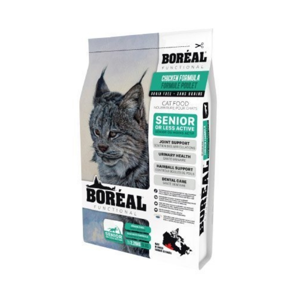 加拿大BOREAL波瑞歐-無榖高齡貓關節護理配方 2.26KG/5LBS