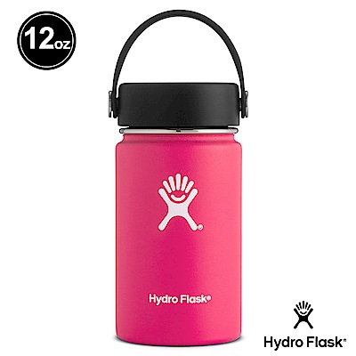 美國Hydro Flask 真空保冷/熱寬口鋼瓶 355ml 西瓜紅