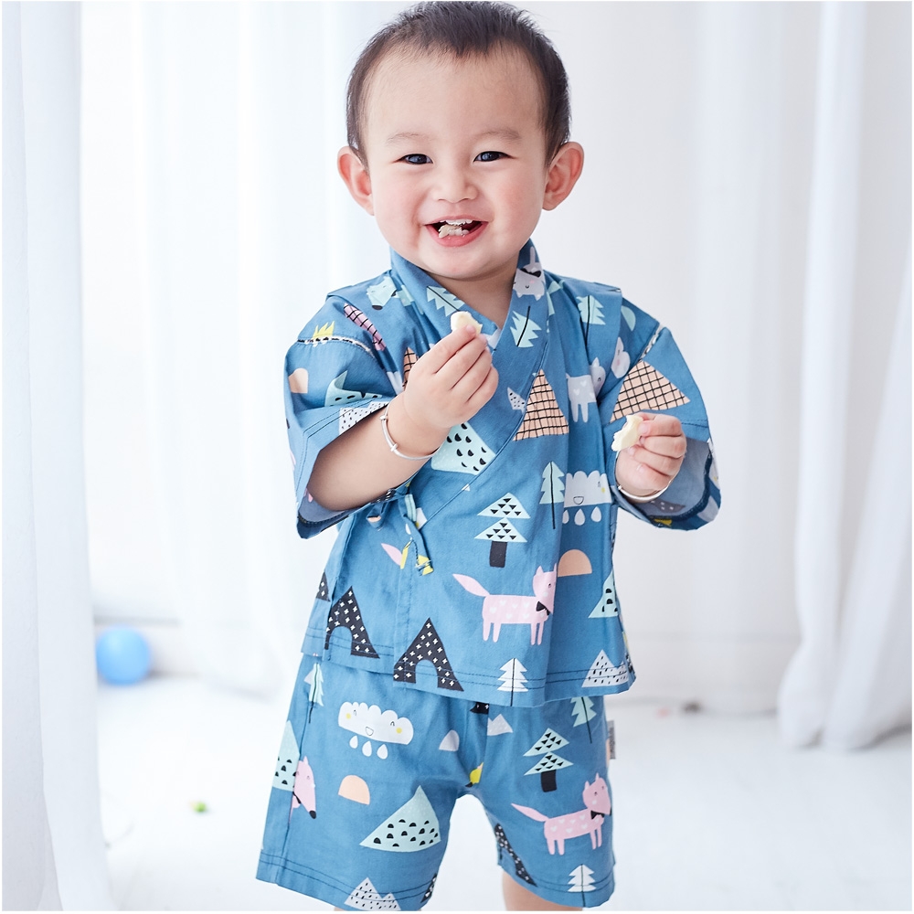 Baby童衣 日式造型和風男女童浴衣短袖套裝 60157 product image 1