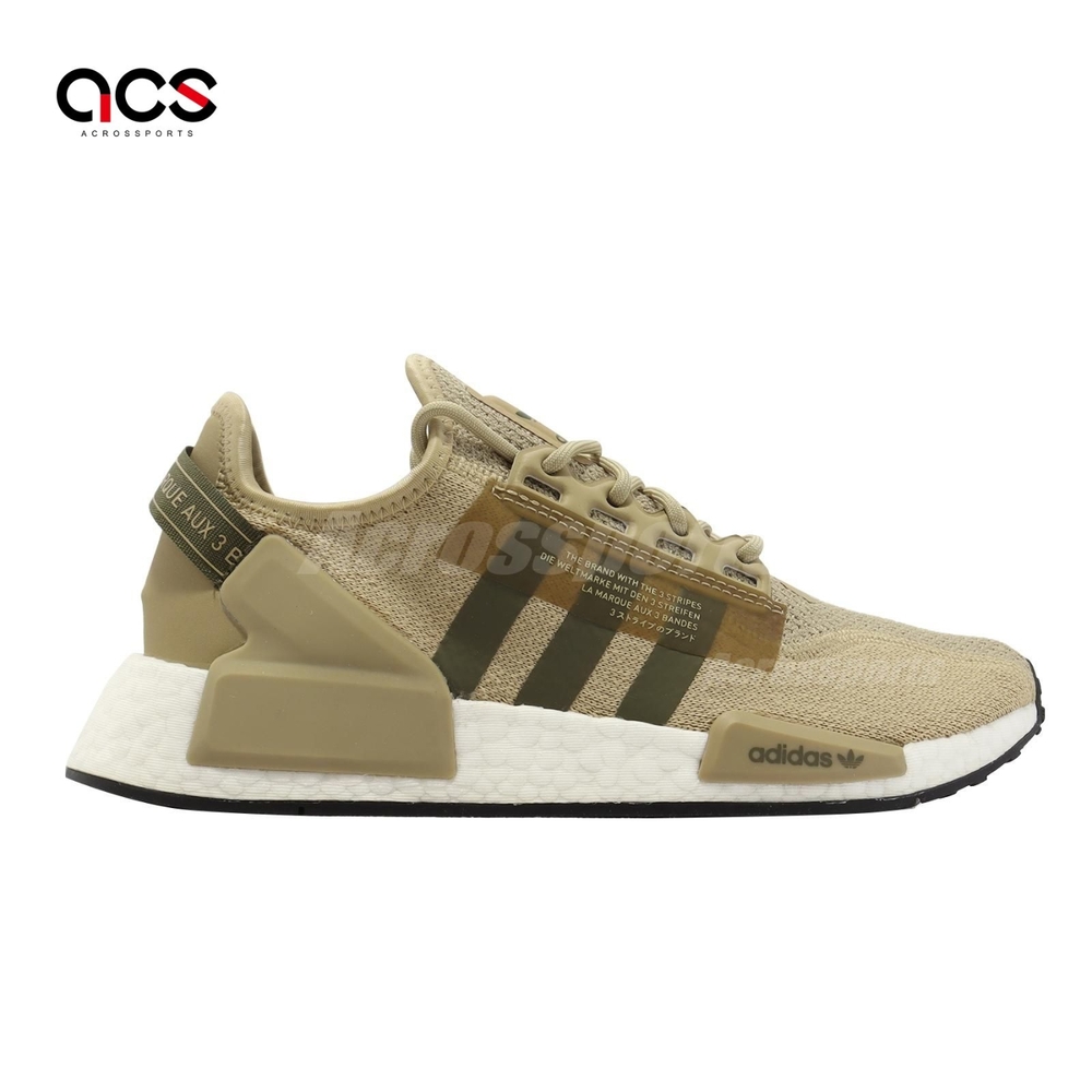 adidas 休閒鞋NMD R1 V2 男鞋女鞋焙茶拿鐵咖啡綠BOOST 襪套式愛迪達