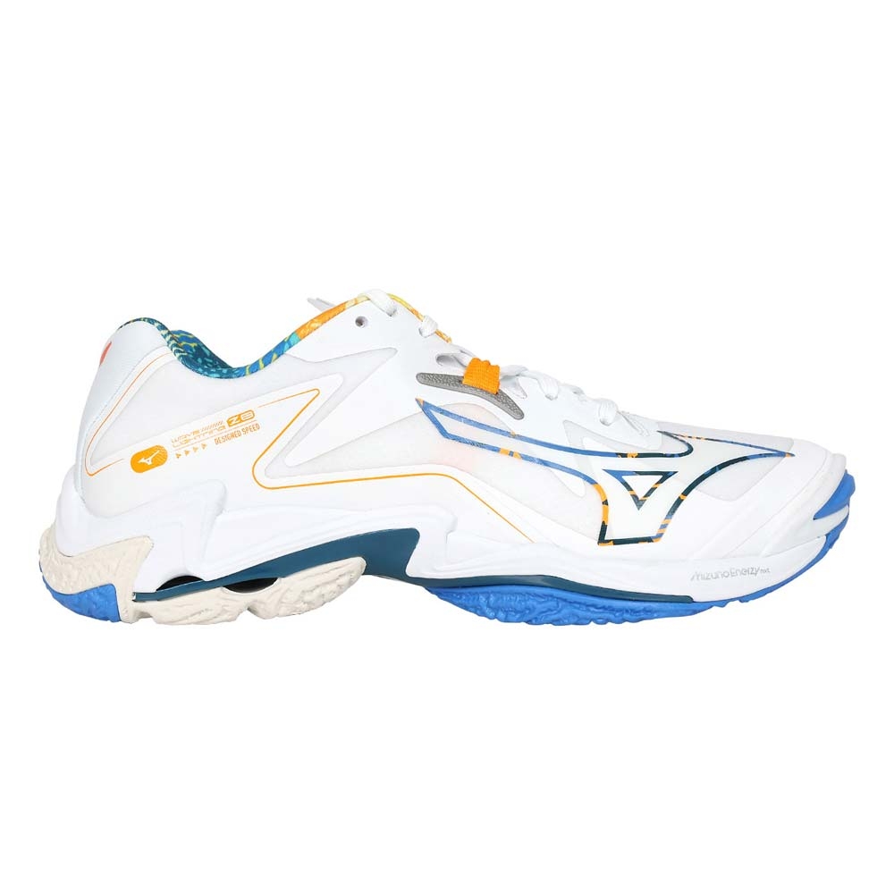 MIZUNO WAVE LIGHTNING Z8 男排球鞋-訓練美津濃V1GA240056 白藍橘 