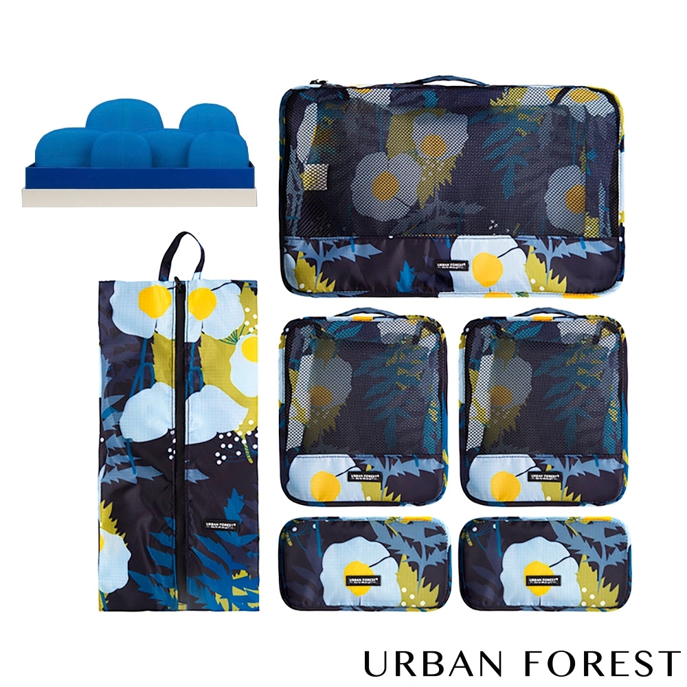 URBAN FOREST都市之森 樹-旅行收納袋6件組 (印花色) product image 1