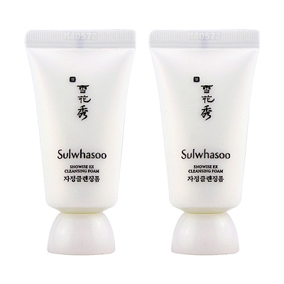 (即期品)Sulwhasoo雪花秀 滋晶瑩白潔面乳15ml*2(效期2019年06月)