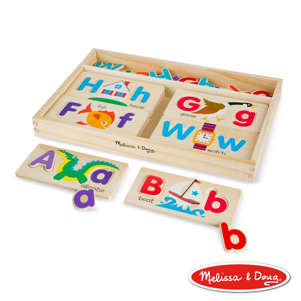 【Melissa & Doug 美國瑪莉莎】英文字母拼圖卡