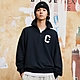 CONVERSE ESSENTIAL SWEATSHIRT 長袖上衣 男女 黑色-10026553-A01 product thumbnail 1