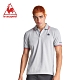 le coq sportif 法國公雞牌左胸公雞印花短袖POLO衫 男-灰 product thumbnail 1