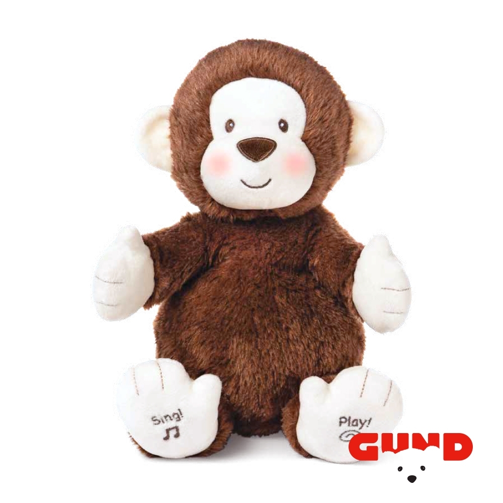 美國 GUND-小猴鼓鼓掌互動玩偶