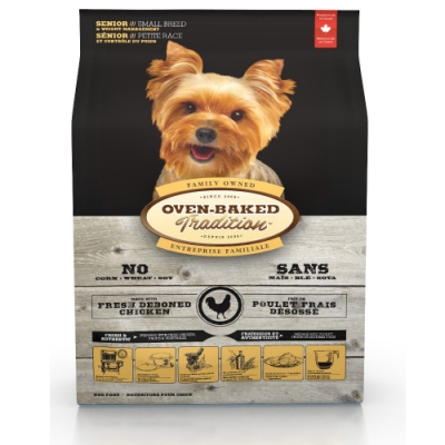 加拿大OVEN-BAKED烘焙客-高齡/減重犬野放雞-小顆粒 2.27kg(5lb) x 2入組(購買第二件贈送寵物零食x1包)