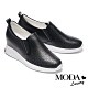 休閒鞋 MODA Luxury 日常百搭激光全真皮內增高休閒鞋－黑 product thumbnail 1