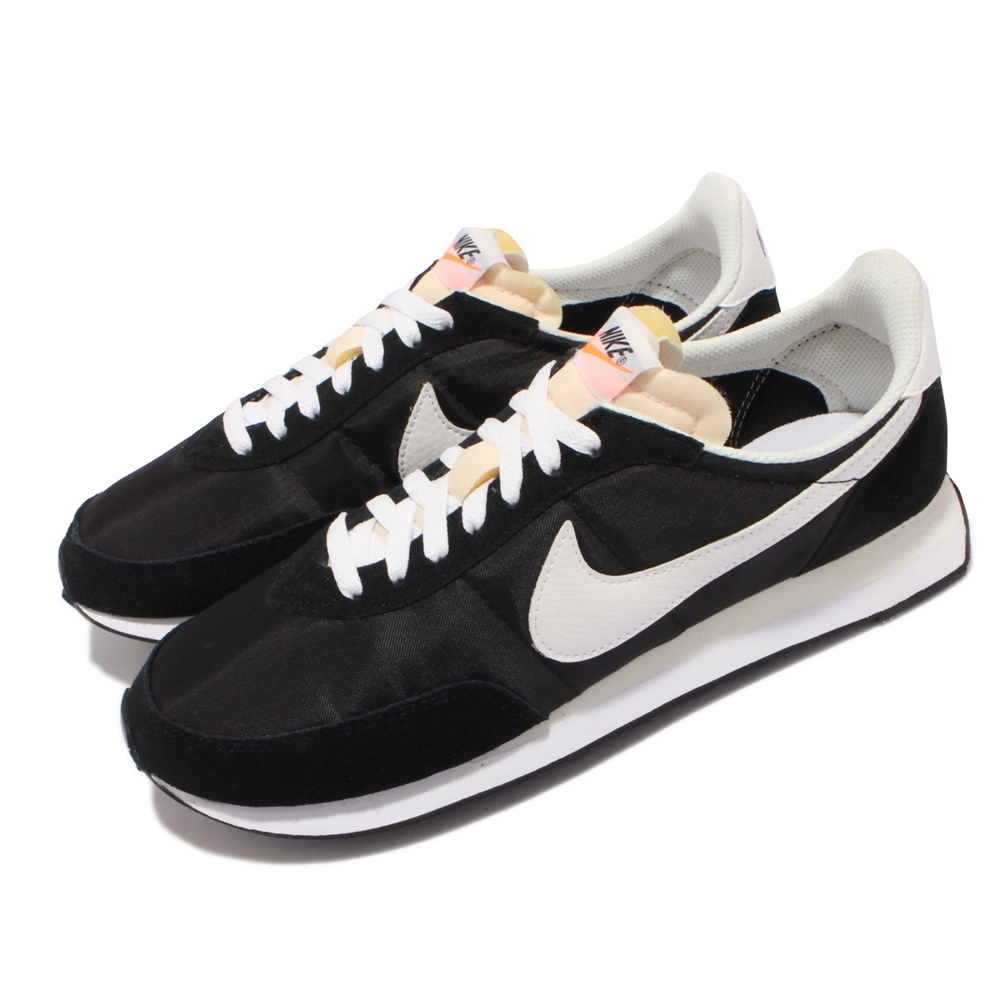 Nike 休閒鞋 Waffle Trainer 2 男女鞋 經典鬆餅格紋外底 復古 情侶穿搭 黑 白 DH1349-001