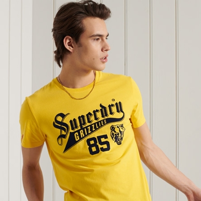 SUPERDRY 男裝 短袖T恤 COLLEGIATE 黃