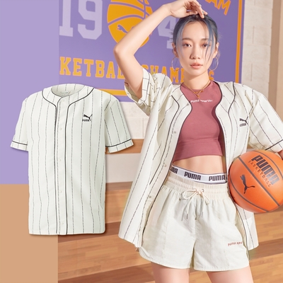 Puma 短袖 TEAM Baseball Jersey 男女款 白 襯衫 棒球風 Julia吳卓源 著用款 62249165