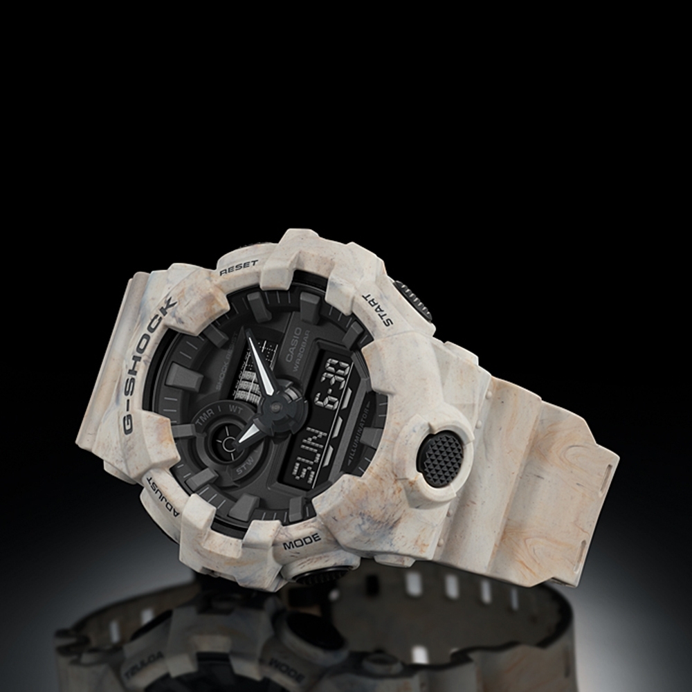 CASIO 卡西歐G-SHOCK 地質系大理石紋手錶GA-700WM-5A | G-SHOCK