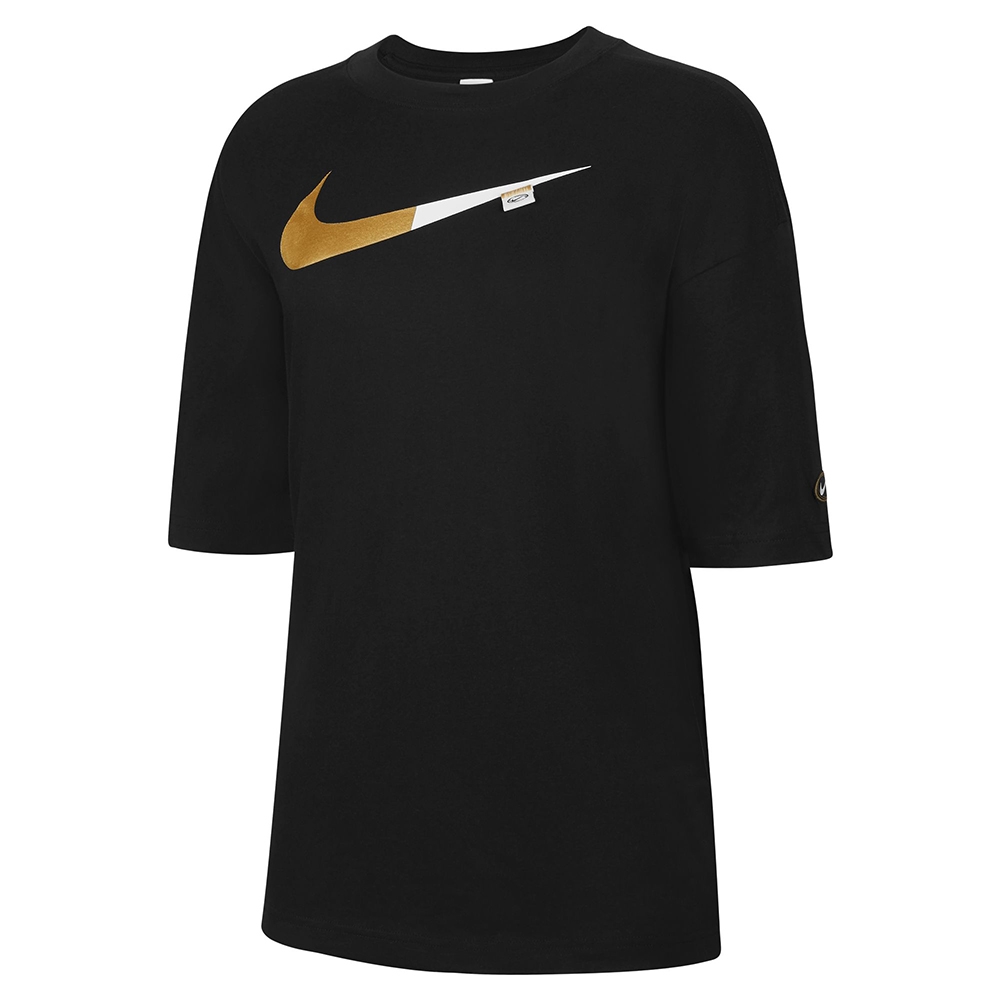 NIKE 上衣  短袖上衣 運動 女款 黑 DX6291010 AS W NSW SS TOP