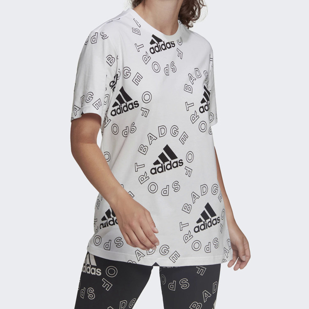 Adidas W Bluv Q1 T [HC9186] 女 T恤 短袖 上衣 運動 跑步 舒適 亞洲尺寸 白