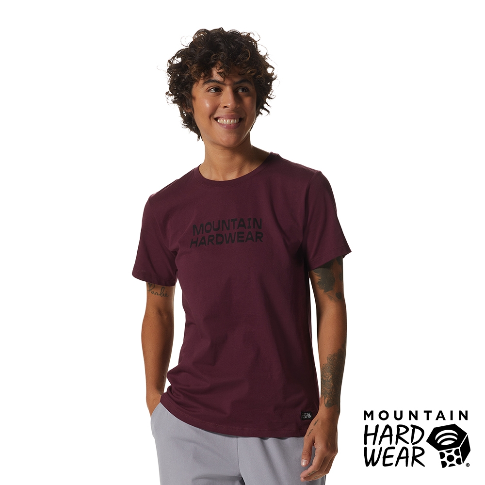 【Mountain Hardwear】MHW Logo Graphic Short Sleeve Women 印花LOGO短袖棉T恤 女款 可可紅 #1989381