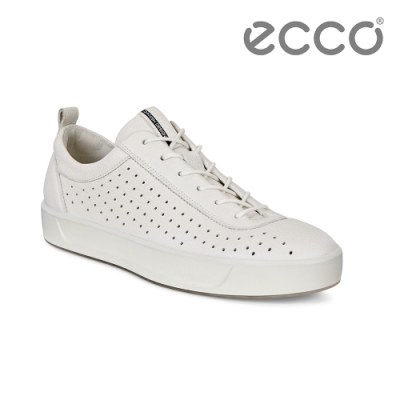 ECCO SOFT 8 W 簡約休閒鞋 女-白