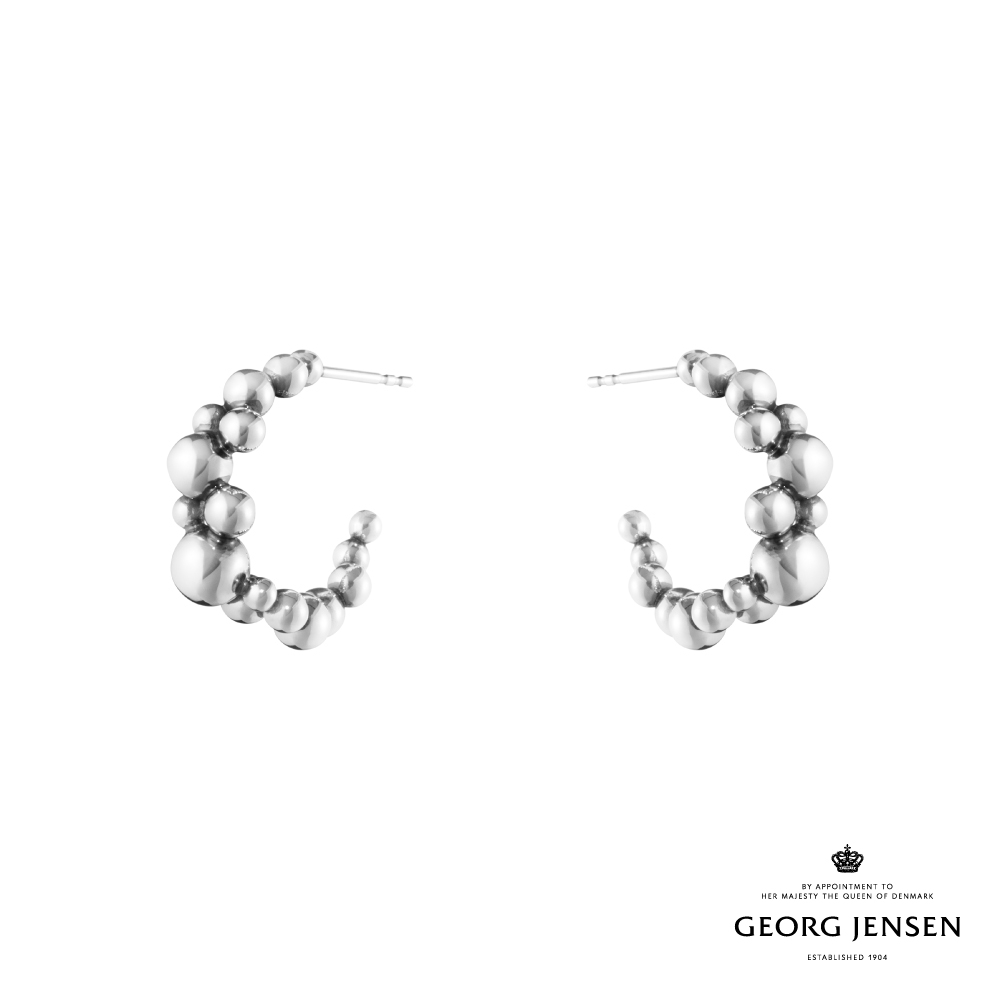 Georg Jensen 喬治傑生 MOONLIGHT GRAPES 開口式耳環 純銀耳環