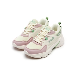 FILA HIDDEN TAPE 3 女運動慢跑鞋-米/粉/綠 5-J929V-1