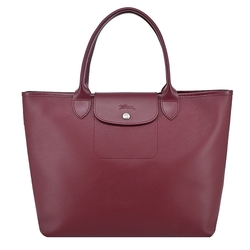 LONGCHAMP LE PLIAGE CITY系列PVC帆布托特包(深紫)