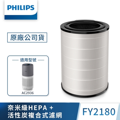 PHILIPS飛利浦 奈米級勁護HEPA&活性碳複合式S3型濾網 -FY2180(適用型號: AC2936)