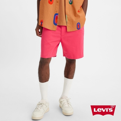 Levis 滑板系列 男款 寬鬆版卡其休閒短褲 / 蔓越莓