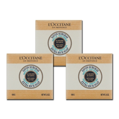 L’OCCITANE 歐舒丹 乳油木牛奶皂 100g x 3（百貨公司貨）