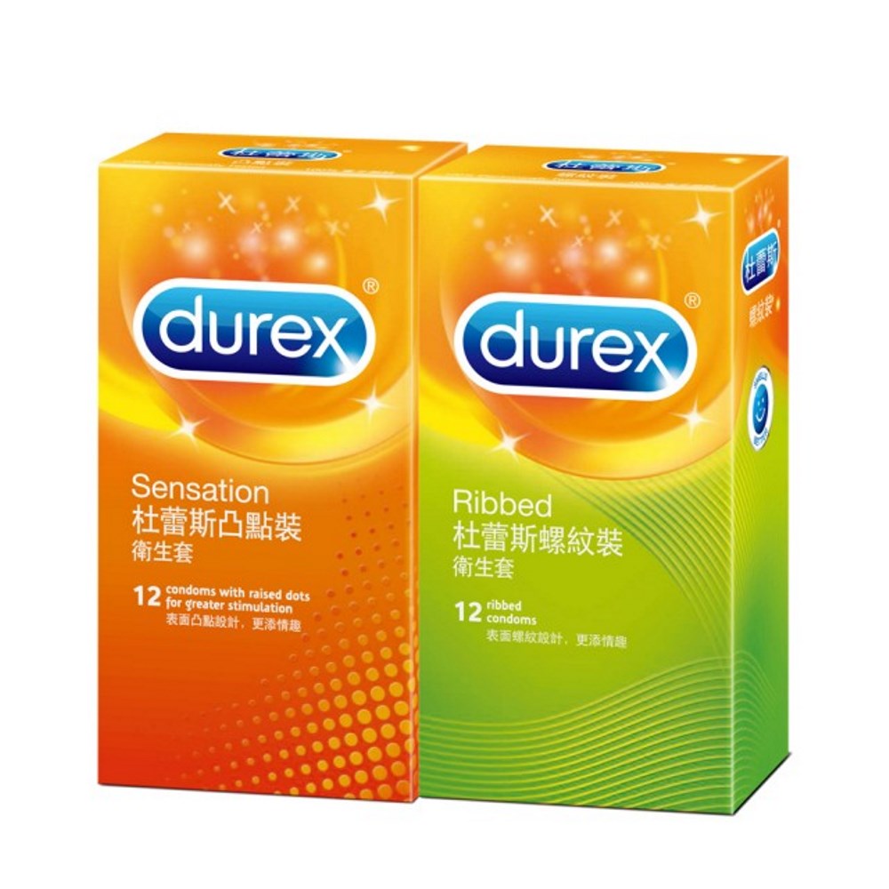 Durex杜蕾斯 歡愉之愛 凸點12+螺紋12入 保險套組