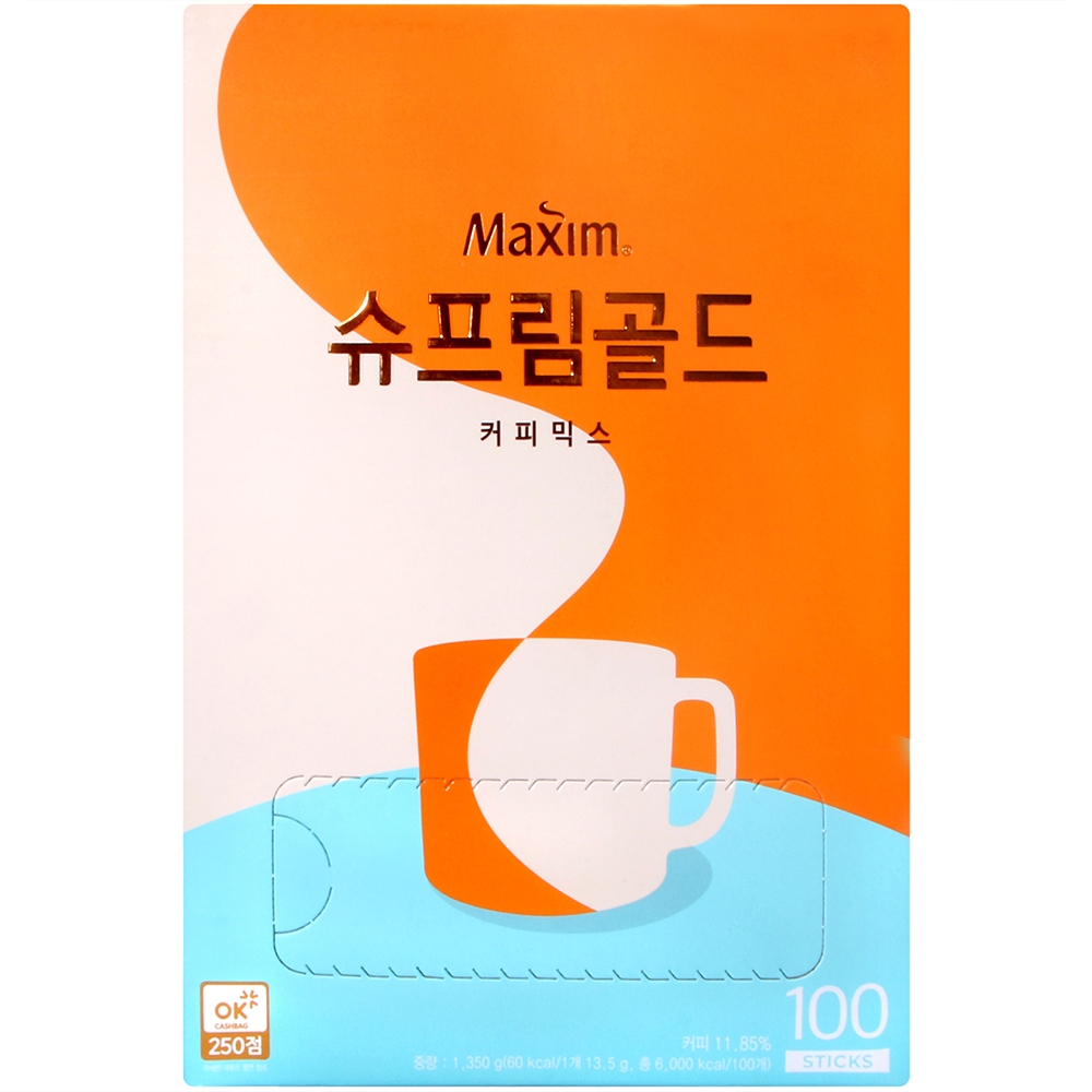 DONG SHU Maxim三合一咖啡-濃厚拿鐵風味(13.5g*100包)