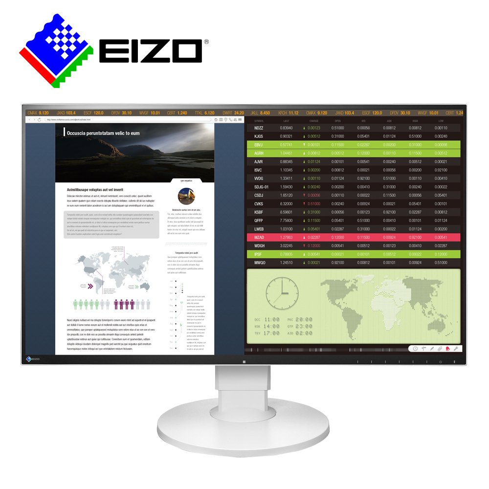 EIZO FlexScan EV2750白色 27吋/多訊號輸入/薄邊框27型螢幕