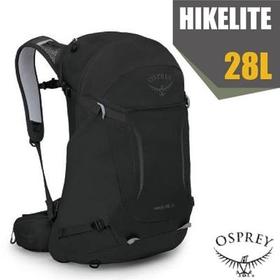 【OSPREY】新款 HIKELITE 28 專業輕量多功能後背包/雙肩包_黑